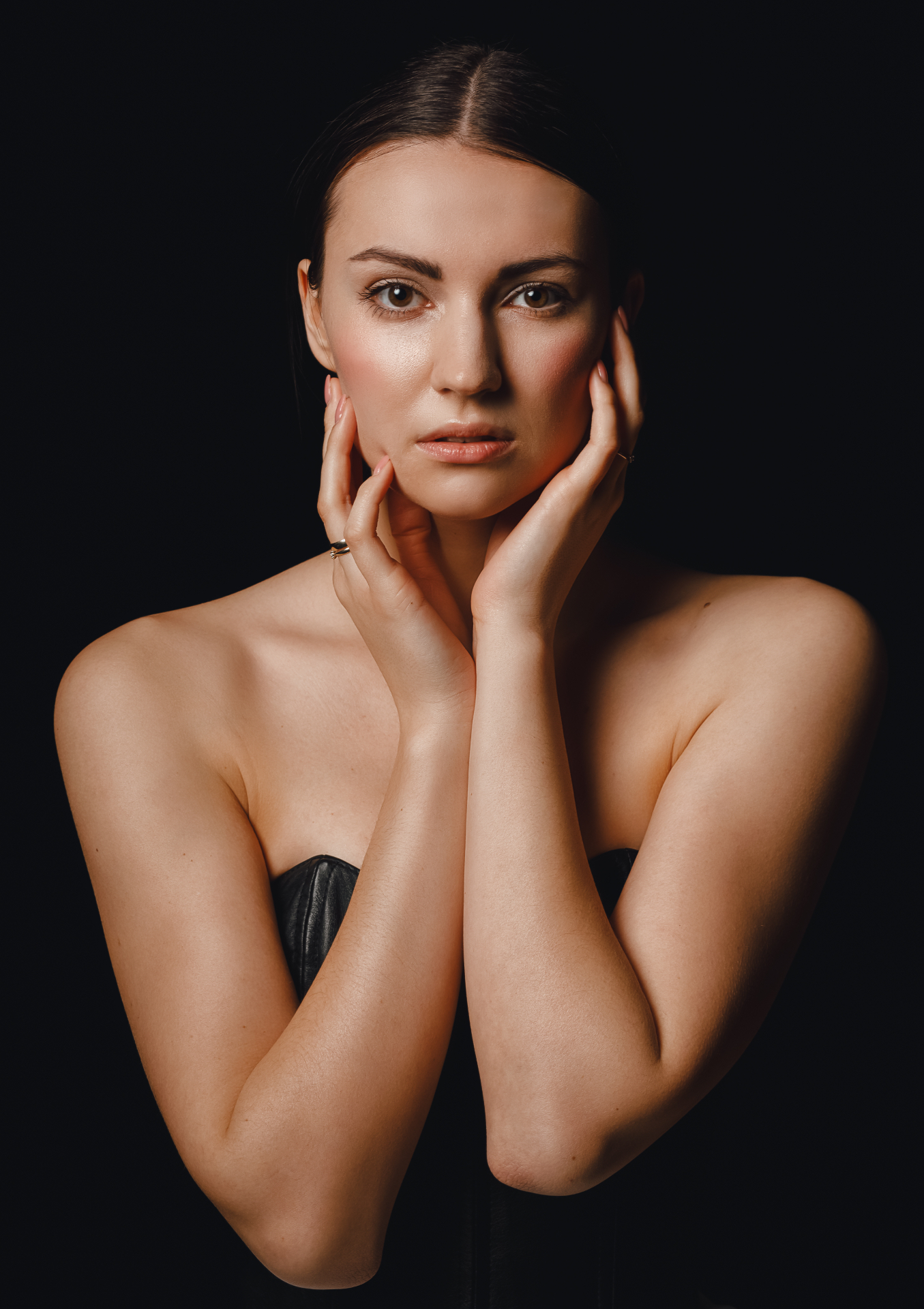 Beauty portret w niskim kluczu